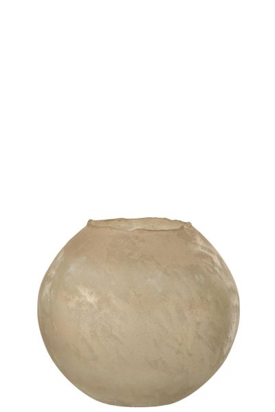 Vaas soda rond glas goud large (25x25x22cm)