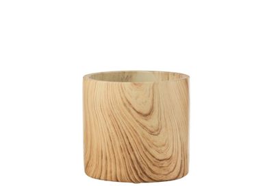 Bloempot bos cement beige small