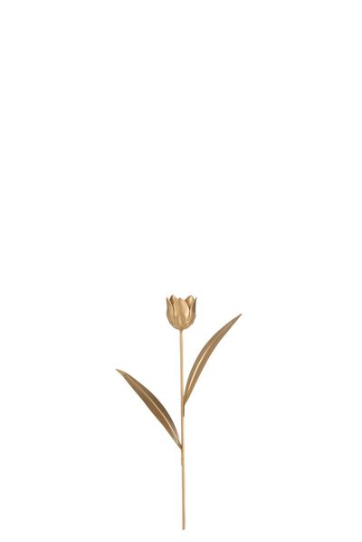 Tulp metaal goud s (8x4x30cm)