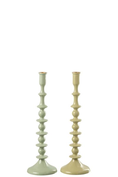 Kandelaar aluminium groen