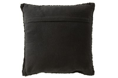Coussin miami outdoor poly noir/blanc