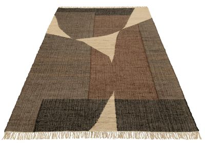 Tapijt dakar polyester creme/bruin