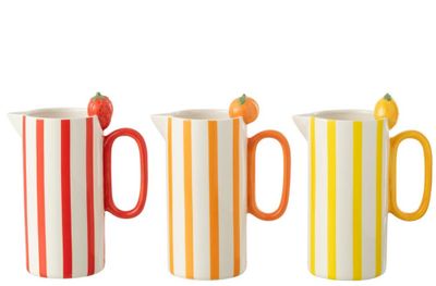 Kruik fruit dolomiet mix assortiment van 3