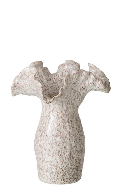 Vase en argile beige clair petit