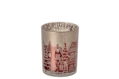 Porte-bougie chauffe-plat en verre m
