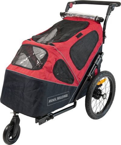 Remorque à vélo animaux de compangnie 2 en 1