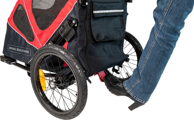 Remorque à vélo animaux de compangnie 2 en 1