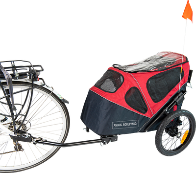 Remorque à vélo animaux de compangnie 2 en 1
