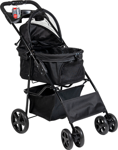 Poussette à animaux de compagnie XS Noir