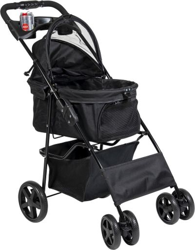 Poussette à animaux de compagnie XS Noir