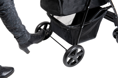 Poussette à animaux de compagnie XS Noir
