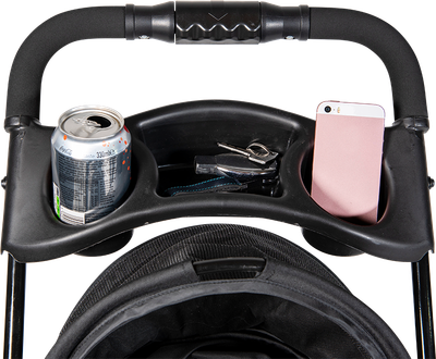 Poussette à animaux de compagnie XS Noir