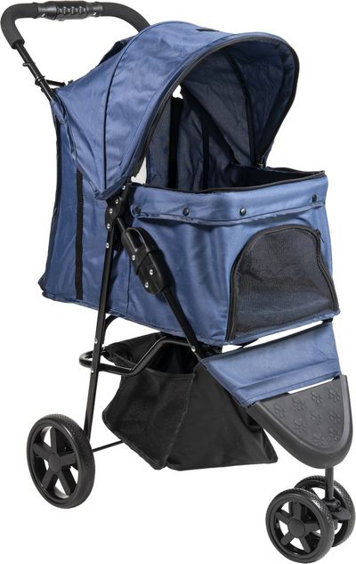 Poussette à animaux de compagnie XS Bleu
