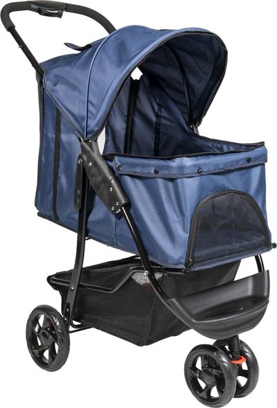 Poussette à animaux de compagnie S Bleu