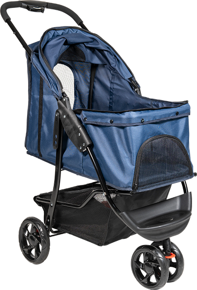 Poussette à animaux de compagnie S Bleu