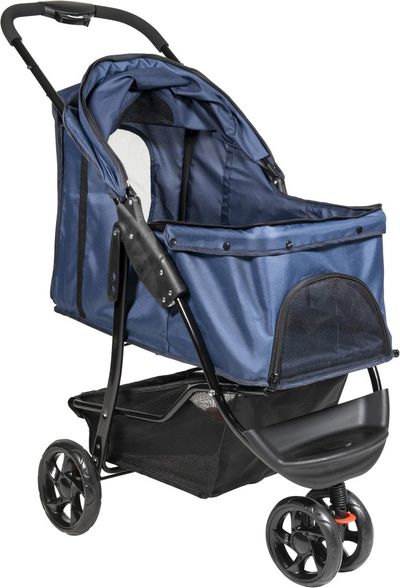 Poussette à animaux de compagnie S Bleu