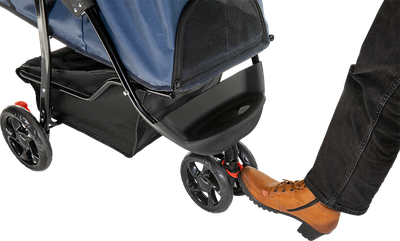 Poussette à animaux de compagnie S Bleu