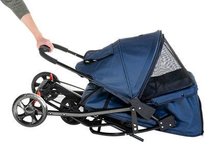 Poussette à animaux de compagnie S Bleu