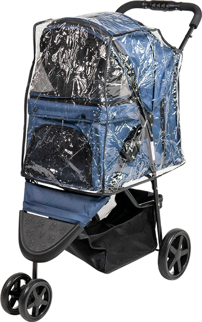 Poussette à animaux de compagnie S Bleu