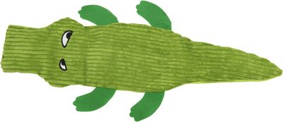 Flat plush toy crocodile