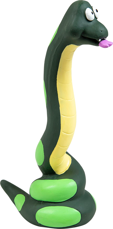 Hondenspeeltje:  slang zwart-27cm