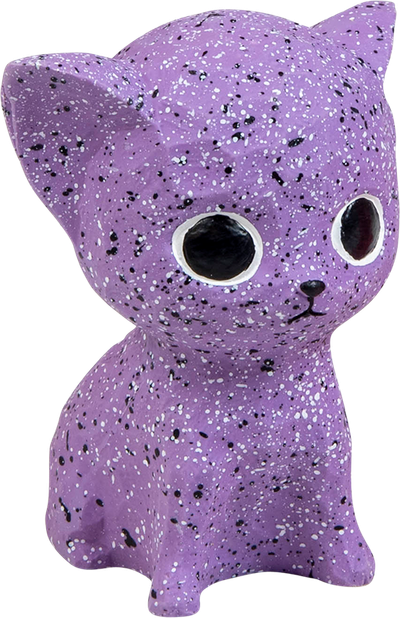Jouet pour chien:  chat violet-12cm