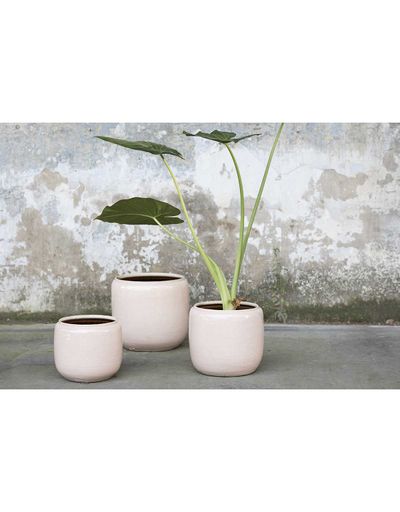 Glazed shades Pot fleur costa 18,5x18,5 rose