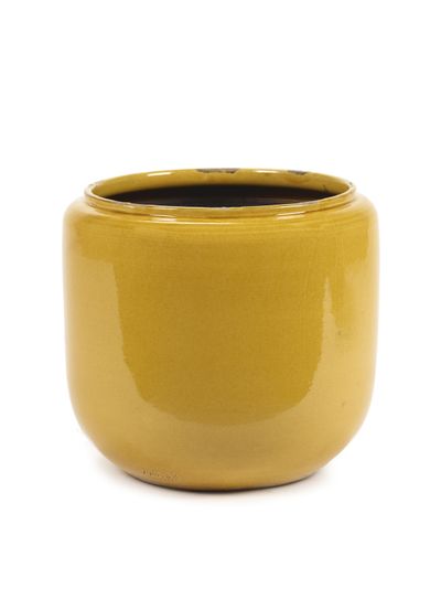 Glazed shades Pot fleur costa 21x21x21 honey