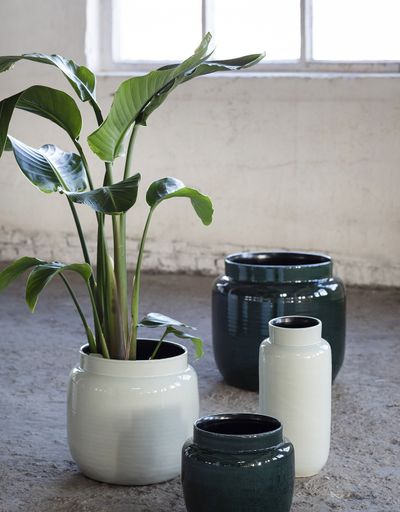 Glazed shades Sierpot l23xb23xh21 l.grijs