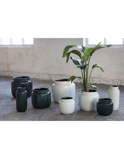 Glazed shades Sierpot l23xb23xh21 l.grijs