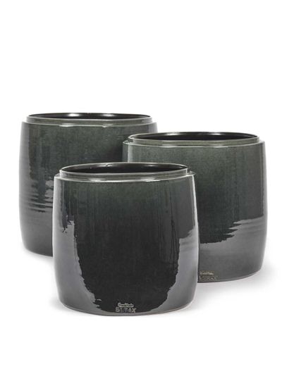 Glazed shades Sierpot l30xb30xh30 blauw