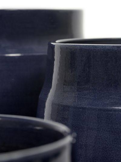 Glazed shades Sierpot l25xb25xh20 blauw