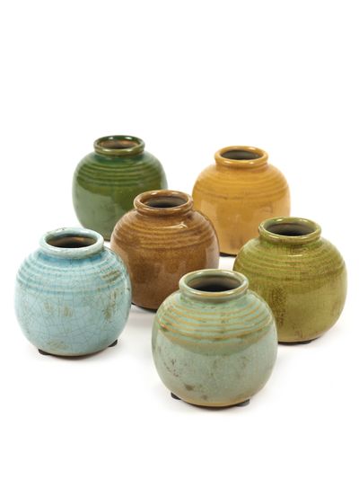 Gold & Pastel Vaas l8xb8xh8cm ass/6 mix