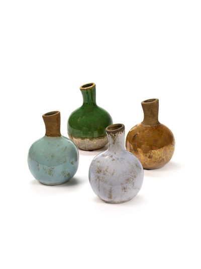 Gold & Pastel Vaas m l13xb13xh18cm ass/4 mix