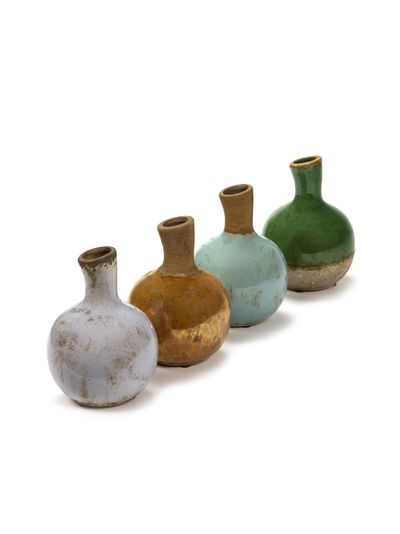 Gold & Pastel Vaas m l13xb13xh18cm ass/4 mix