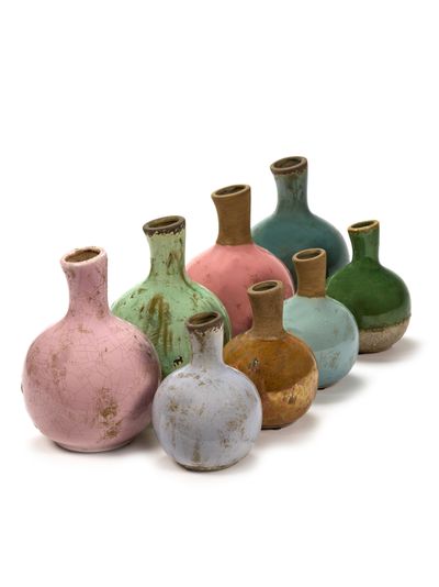 Gold & Pastel Vaas l l17xb17xh24cm ass/4 mix