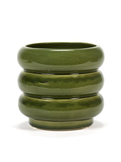 Sixties Sierpot m 12,5x12,5x11,5 groen