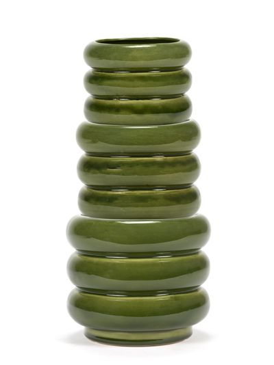 Sixties Sierpot m 12,5x12,5x11,5 groen