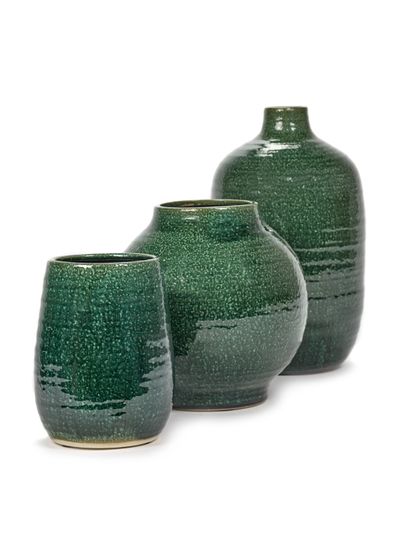 Glazed shades Sierpot l24,5xb24,5x24 d.groen