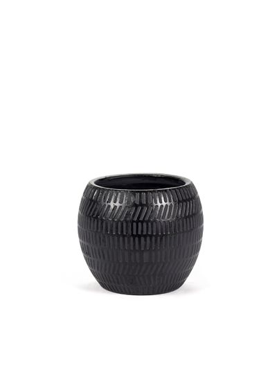 Black Ancient Sierpot l l16,5xb16,5x13 zwart