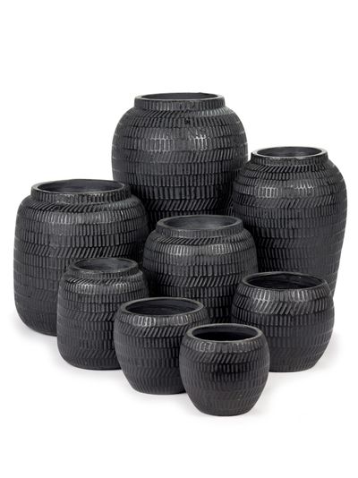 Black Ancient Sierpot l l16,5xb16,5x13 zwart