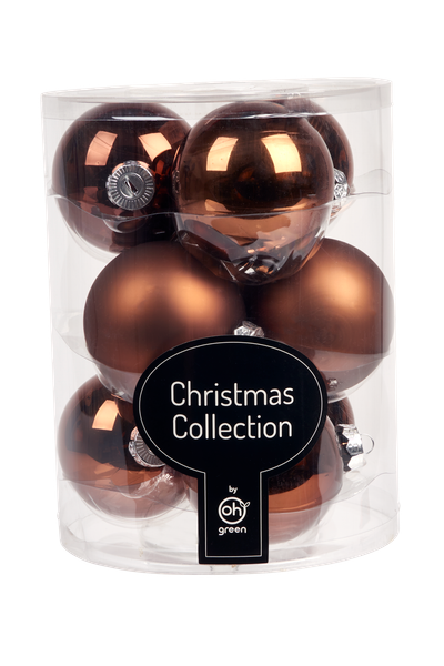 Set van 9 kerstballen