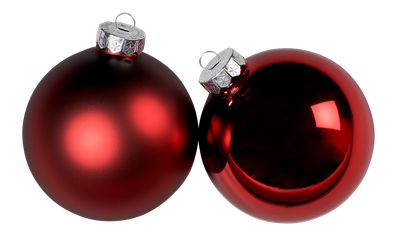 Set van 8 kerstballen