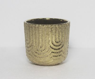 Pot plating gold 14x13cm