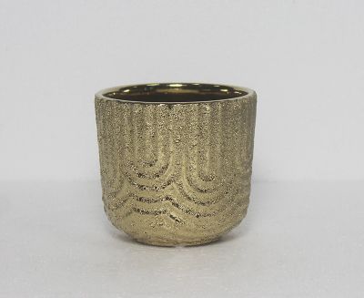 Pot plating gold 12x11cm