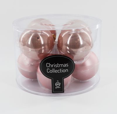 Set van 8 kerstballen