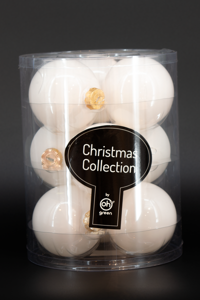 Set van 9 kerstballen