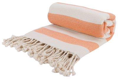 Plaid candy sunset peach 140x180cm recht