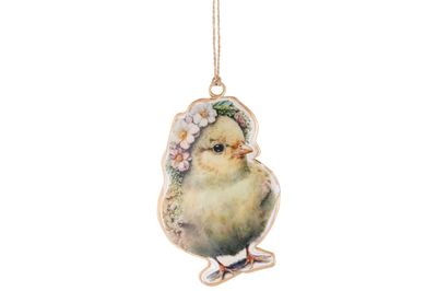 Hanger vintage chick geel 6x,5xh10cm ema