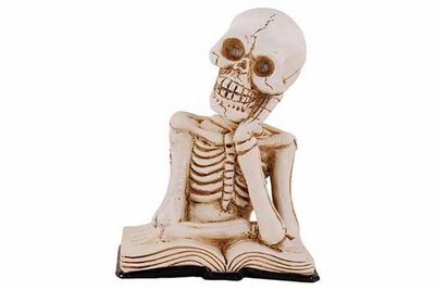 Squelette on book led light naturel